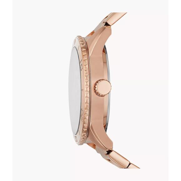 Fossil BQ3596 Dayle Three-Hand  Date Rose Gold-Tone Stainless Steel Watch - Picture 6 of 7